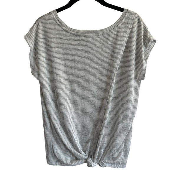 Athleta Stripe Breezy Crossback Tee, Size M - Picture 6 of 8